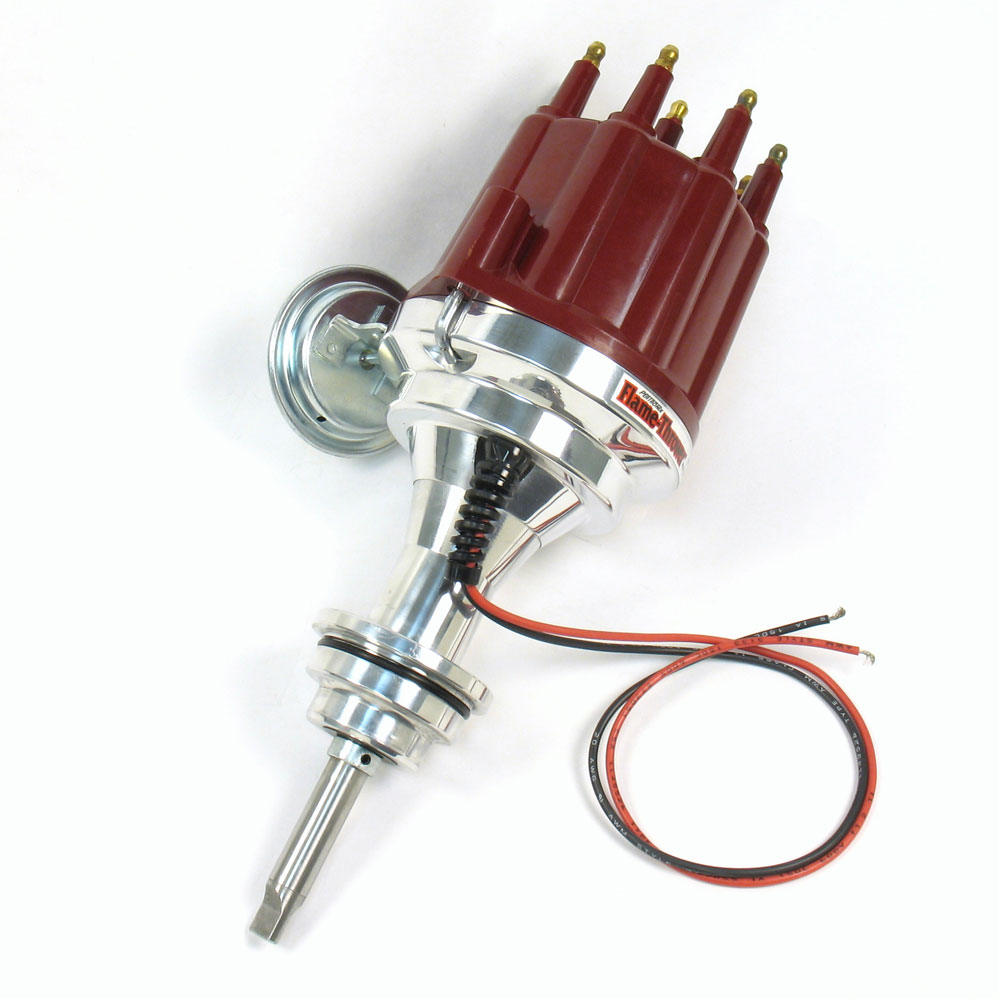 Pertronix Distributor D142711; Flame Thrower Plug and Play Vacuum Hall Effect for Chrysler 361, 383, 400 