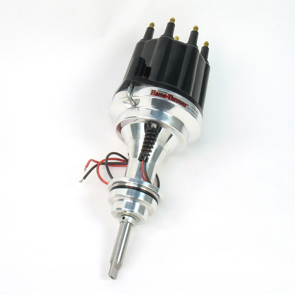 Pertronix Distributor D142810; Ignitor II Flame Thrower Plug and Play Mechanical Hall Effect for Chrysler 383 to 400 