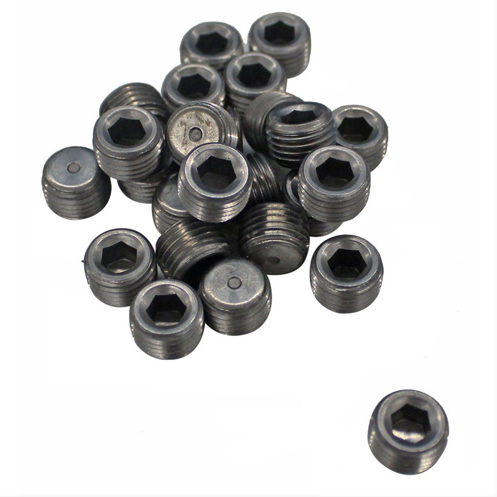 Photo for Pioneer Automotive Industries Pipe Fitting PP-638-25; Pipe Plug NPT Plug Natural 1/8 in. NPT Straight Allen Head