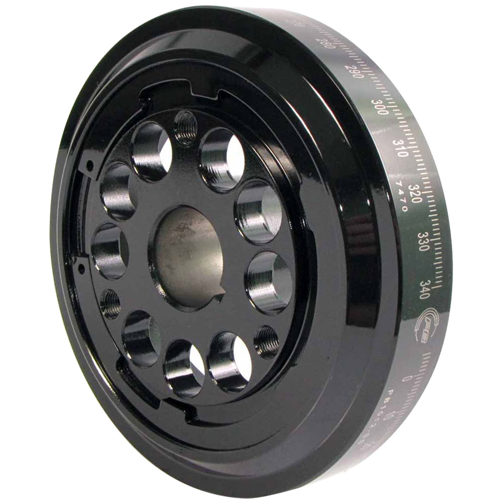 Powerbond Harmonic Balancer PB1012SS; SFI Race 6.100 in. Internal for Chevy 262 to 327 