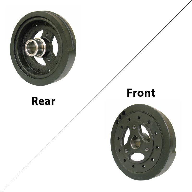 Powerbond Harmonic Balancer PB1050N; Claimer 7.992 in. External for Chevy 400 