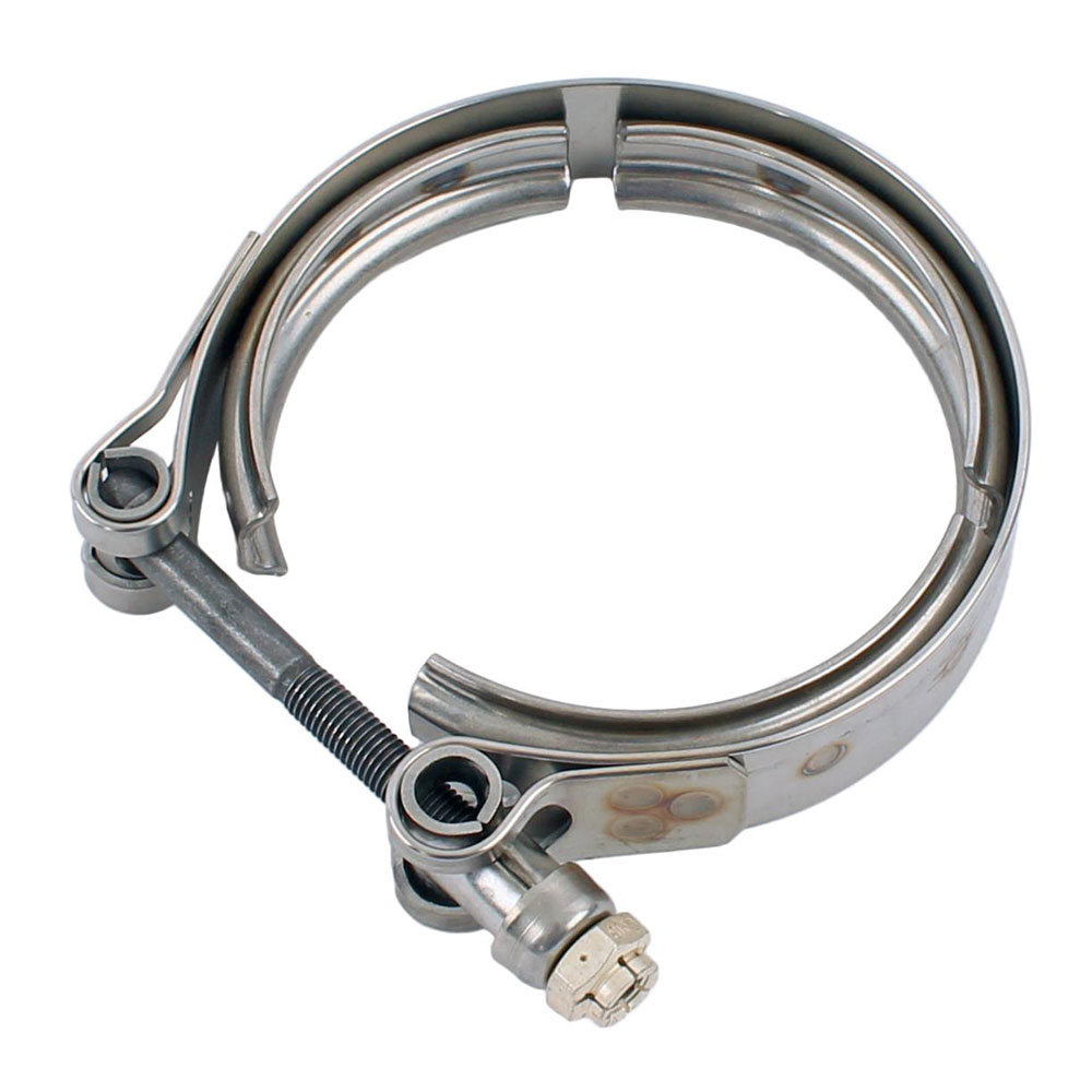 Photo for Precision Turbo and Engine Turbocharger Intercooler Hose Clamp PTP071-1027; V Band Clamp 3.000 in. 3.000 in. Stainless Steel Natural V Band 
