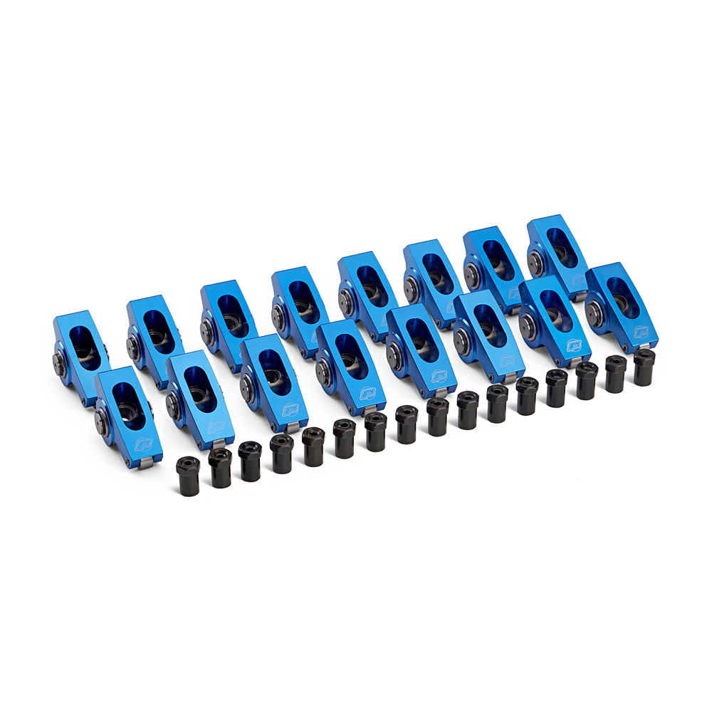 Proform Rocker Arm Kit 66913; Super Street 1.7 7/16 in. Extruded Aluminum Full Roller for Chevy, Ford 396 to 454, 351C, 351M, 400, 429, 460 