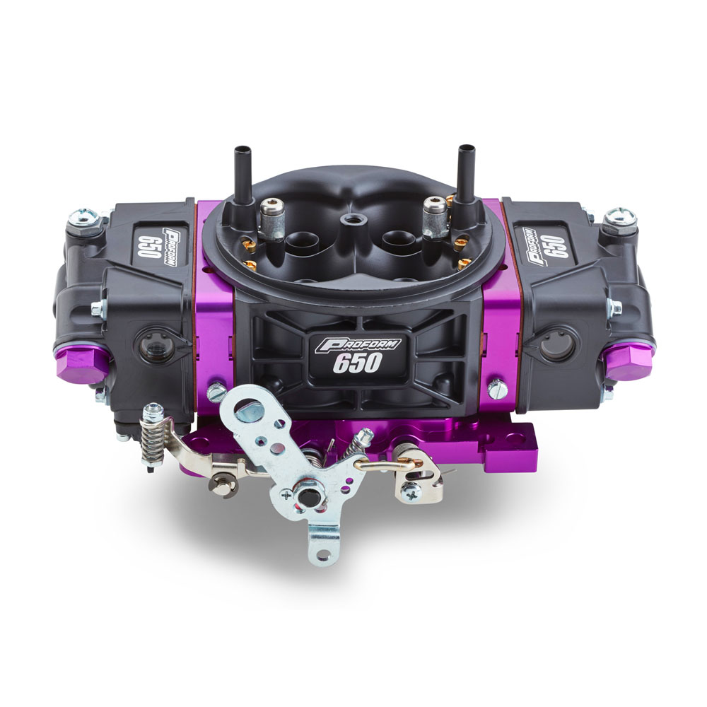 Proform Carburetor 67301; Black Race Series 650 CFM 4-Barrel No Choke 