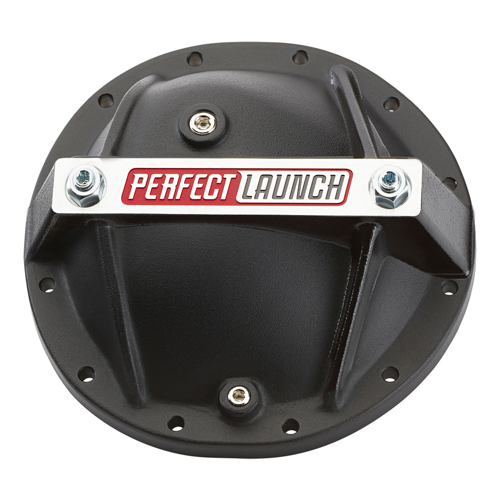 Proform Differential Cover 69502; Perfect Launch 8.875 in. 12-bolt Black Aluminum for GM Cars 