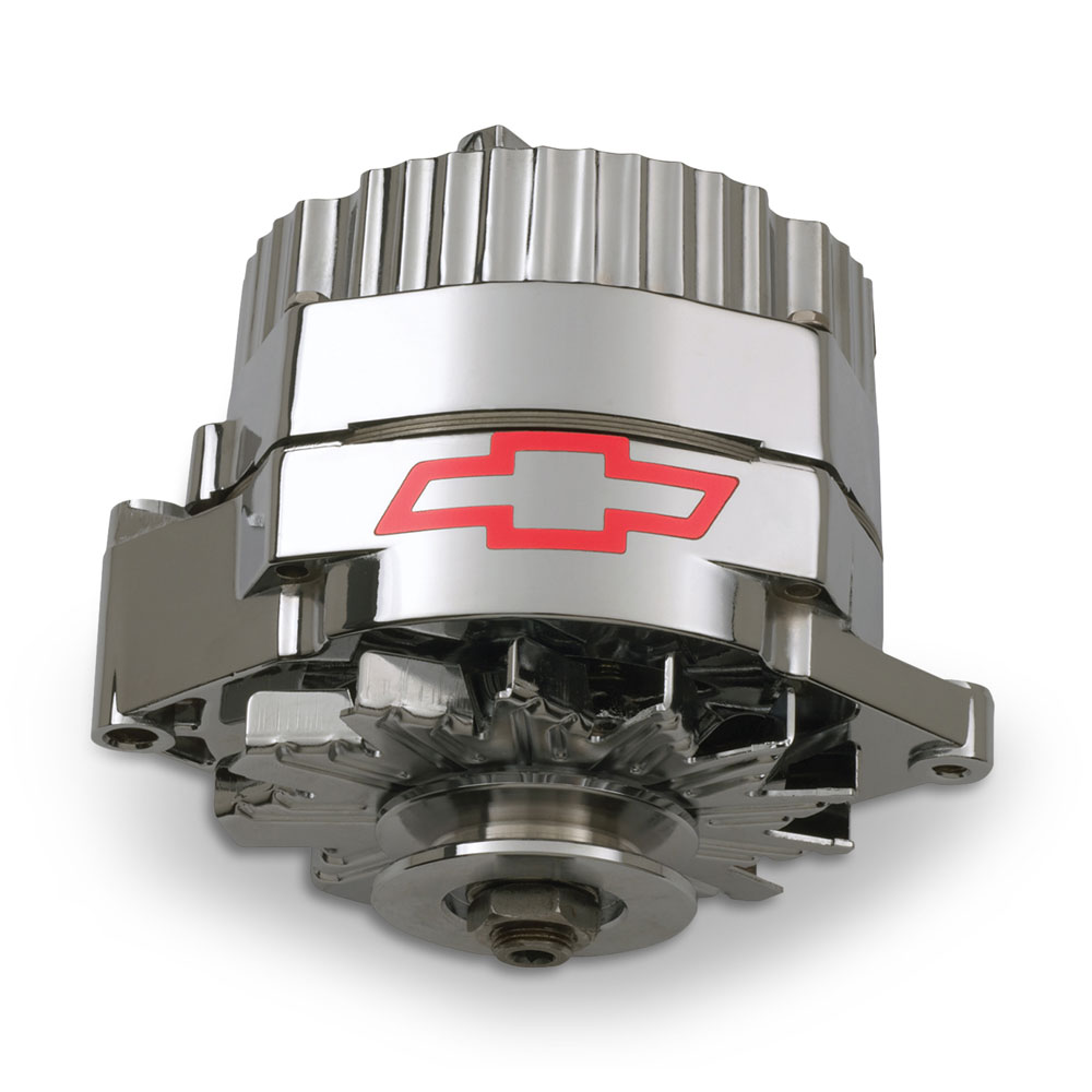 Photo for Proform Alternator 141-657; Chevrolet Performance Parts 100 Amp Chrome 10SI
