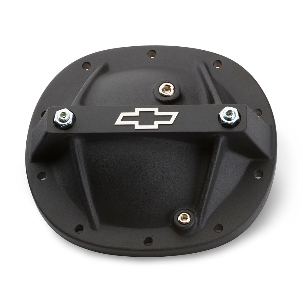 Photo for Proform Differential Cover 141-695; Chevy Bowtie 7.500 in. Black Crinkle Aluminum for GM 