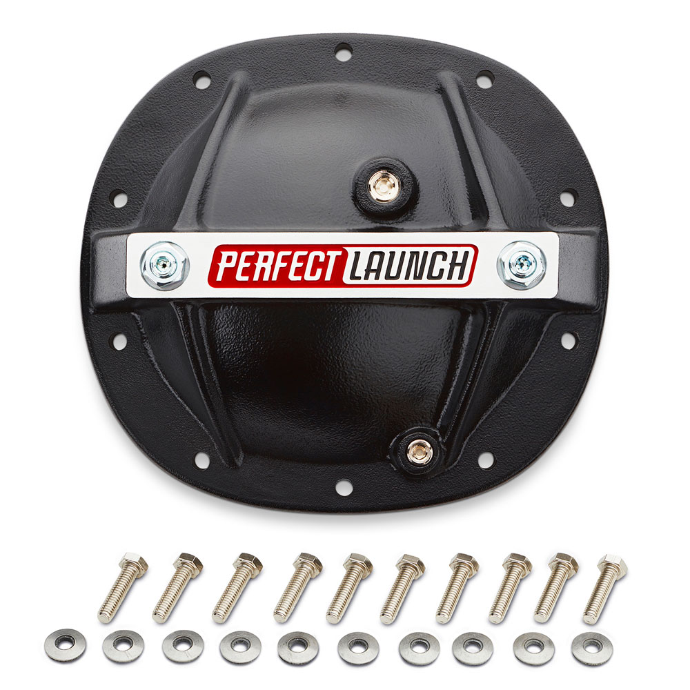 Proform Differential Cover 66667; Perfect Launch 7.5 in. Black Aluminum for GM 