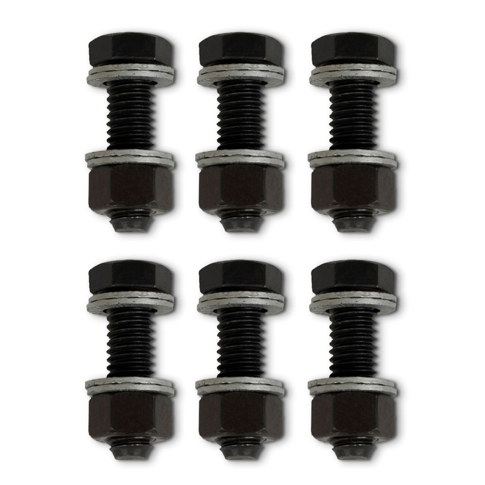 Photo for Proform Exhaust Collector Bolt Kit 66757; Wedge Locking 3/8 in. -16 Black Oxide Steel Hex Head