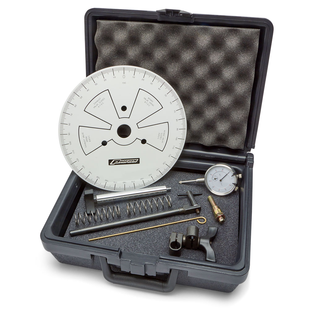 Proform Camshaft Degree Wheel Kit 66787; Heads On Degree Wheel 9.000 in. White Aluminum 