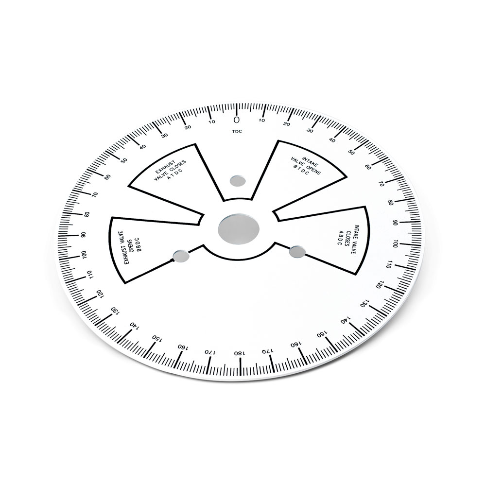 Proform Camshaft Degree Wheel 66791; 9.000 in. White Steel 