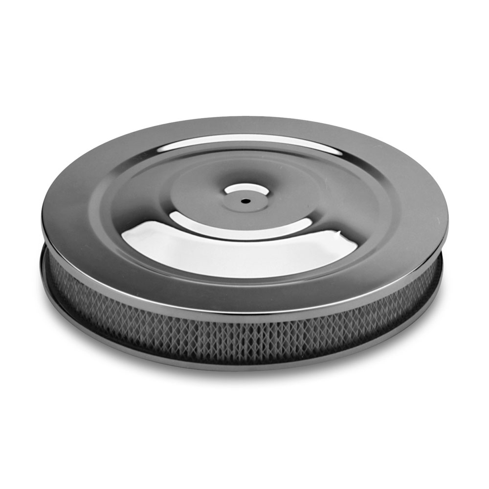 Photo for Proform Air Cleaner Assembly 66804; Chrome Steel Round 14.000 in. 2.250 in.