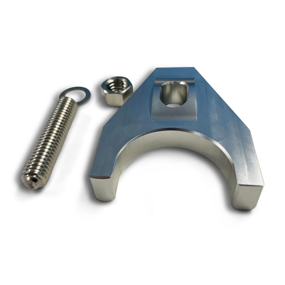 Proform Distributor Clamp 66985; Heavy Duty Natural Aluminum for Chevy 262 to 400, 396 to 454 