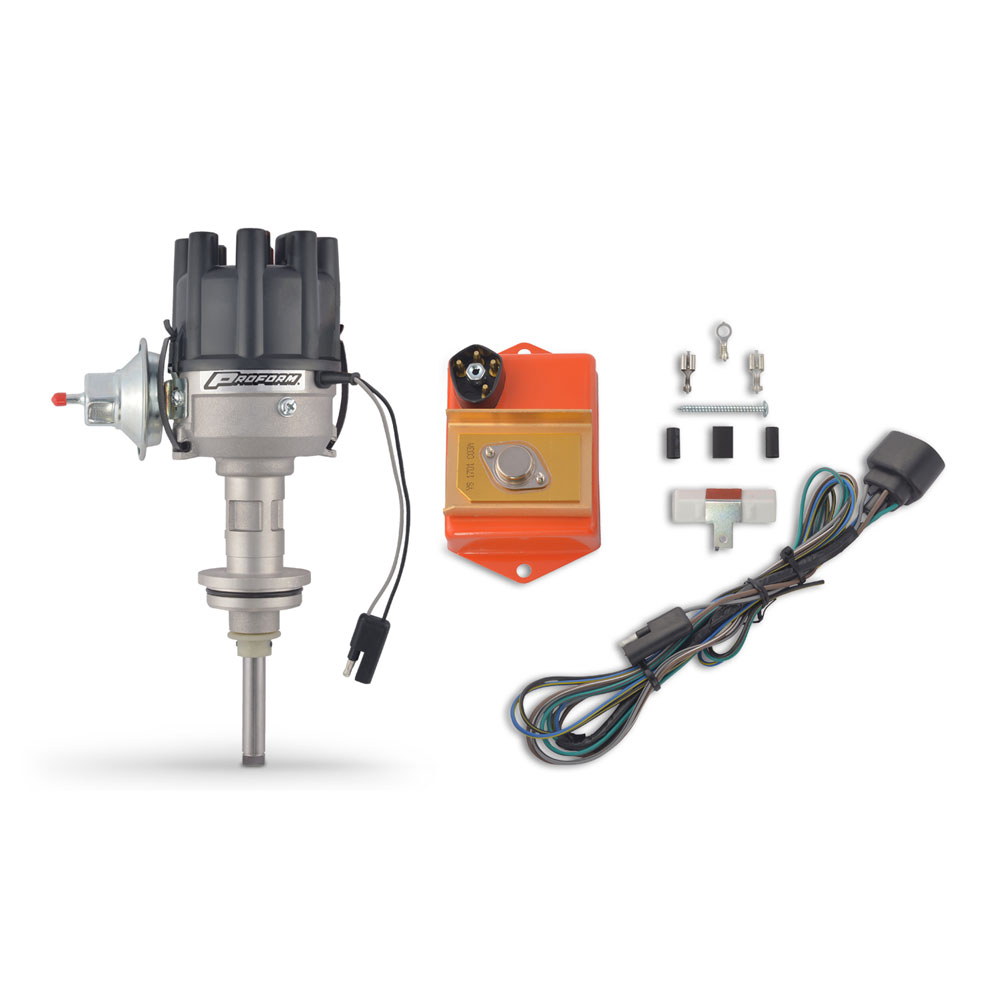 Photo for Proform Distributor/Ignition Control Module Kit 66991; Ignition Conversion Kit Vacuum, Mechanical Magnetic Trigger for Chrysler 273 to 360 LA