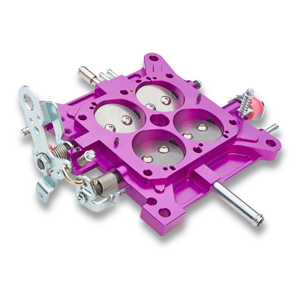 Photo for Proform Carburetor Base Plate 67155; 750 CFM Purple Anodized Billet Aluminum Holley 4150