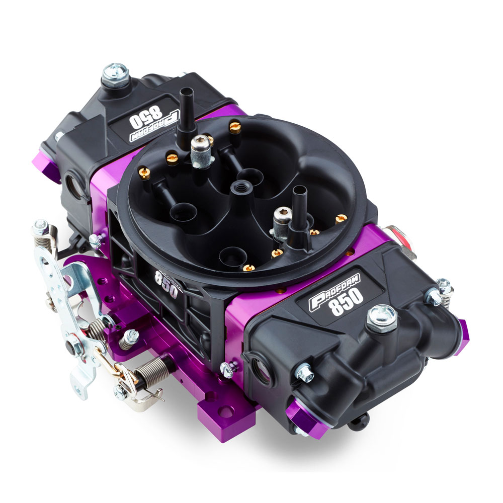 Proform Carburetor 67303; Black Race Series 850 CFM 4-Barrel No Choke 