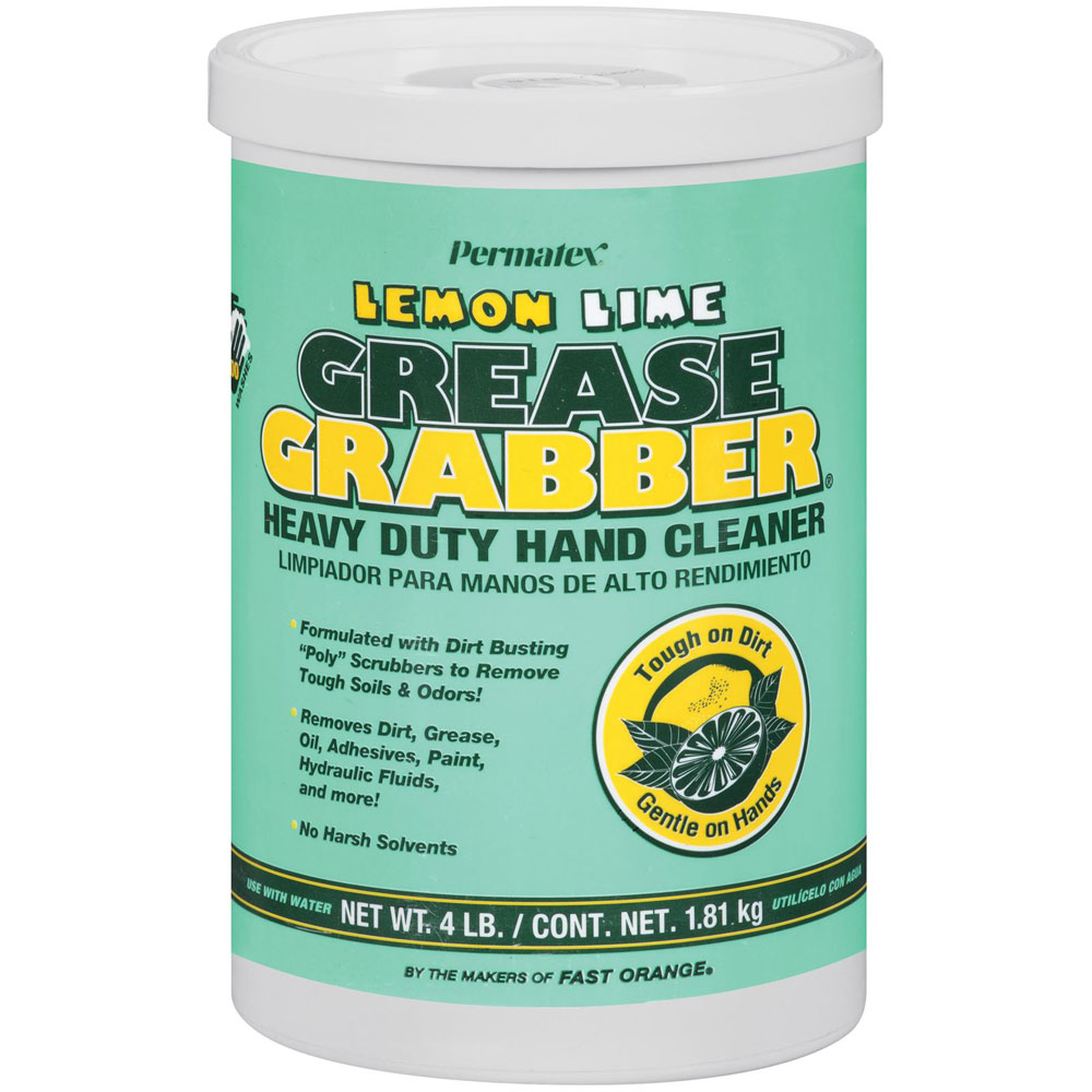 Permatex Hand Cleaner 13106; Grease Grabber Lemon Lime 4 lbs. Non Solvent 