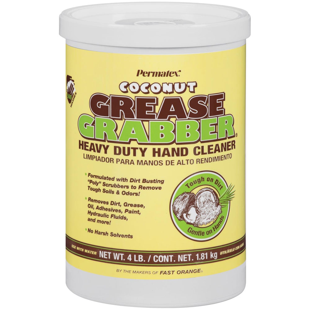 Permatex Hand Cleaner 14106; Grease Grabber Coconut 4 lbs. Non Solvent 