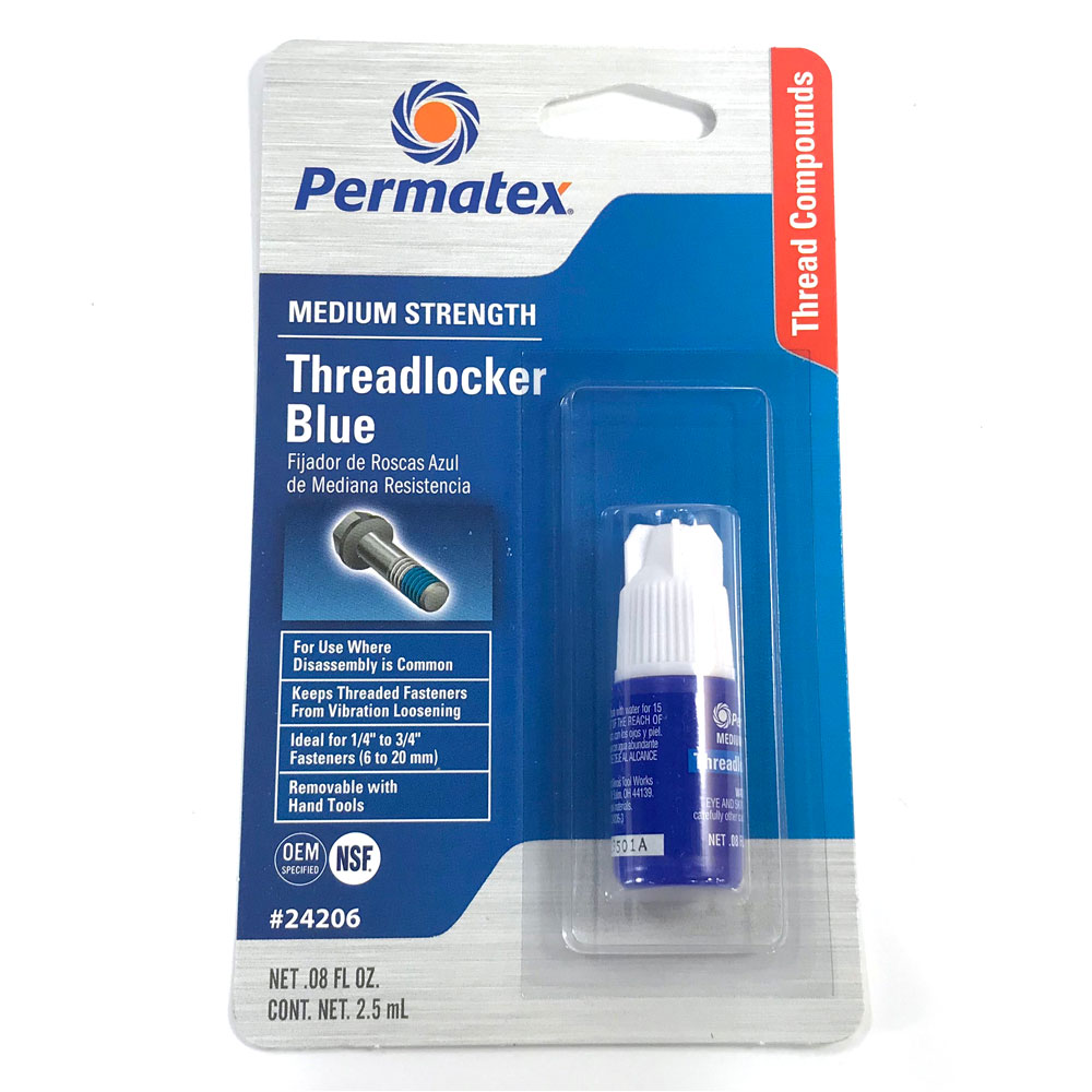 Photo for Permatex Thread Locker 24206; Medium Strength Blue 0.08 oz. Squeeze Tube