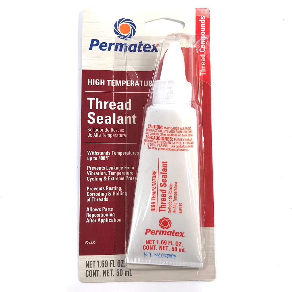 Permatex Thread Sealant 59235; High Temperature 1.69 oz. Squeeze Tube 