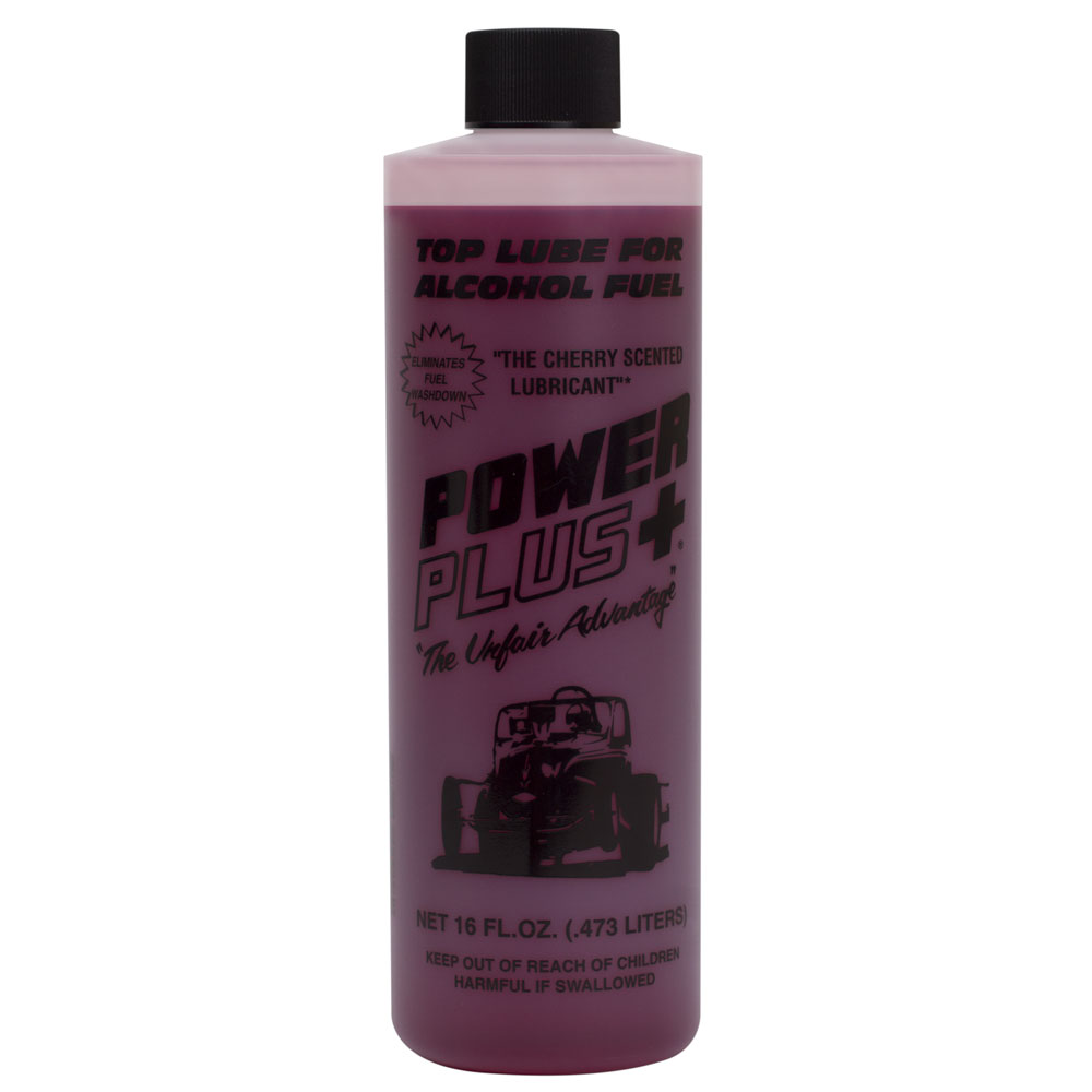 Power Plus Fuel Additive 19769-18; Top Lube 16.00 oz. Upper Cylinder Lubricant 150 Gallons (gas), 250 Gallons (diesel), 55 Gallons (methanol), 100 Gallons (ethanol) 