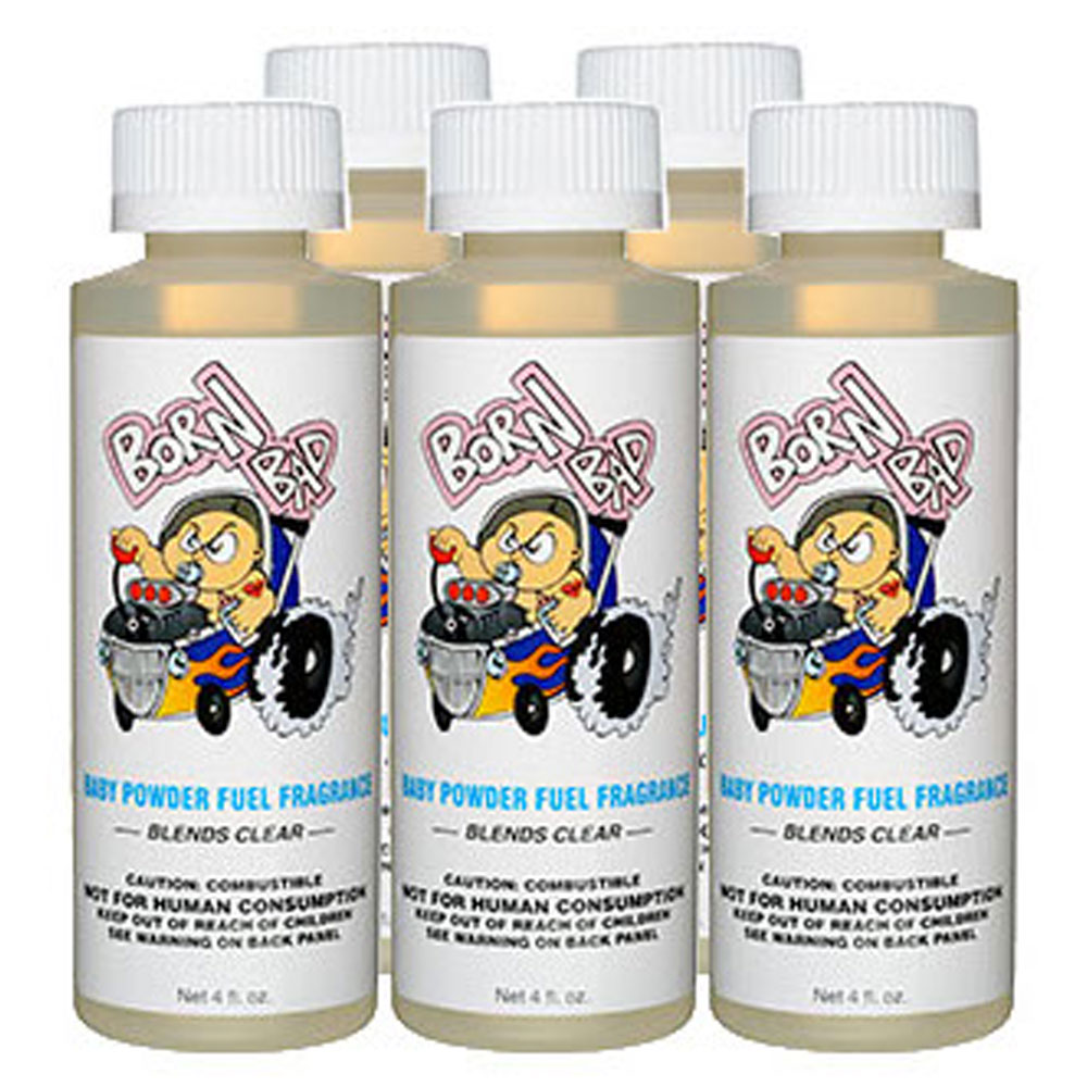 Photo for Power Plus Fuel Fragrance 19769-82(5-PACK); Born Bad Baby Powder 4.0 oz. 20 Gallon (gas), 10 Gallon (diesel), 35 Gallon (alcohol) 