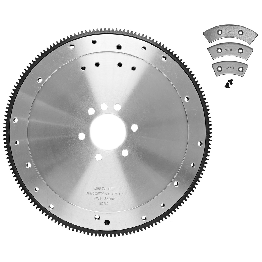 PRW Flywheel 1635086; 168 Tooth Internal or External Billet Steel for 1955 to 2001 Chevy 265 to 502 