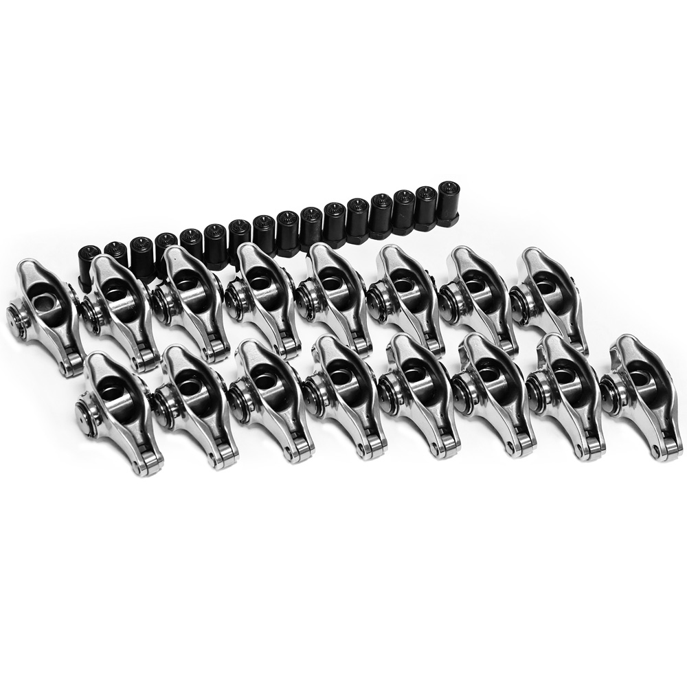 PRW Rocker Arm Kit 62454718; Elite Series 1.8 7/16 in. Stainless Steel Full Roller for 1958 to 2000 Chevy 396 to 454 