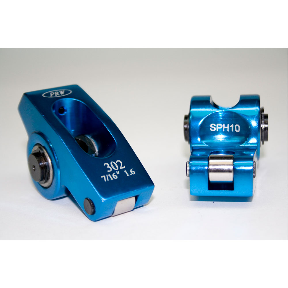 PRW Rocker Arm Kit 0330205; Pro-Series 1.6 7/16 in. 6062 Billet Aluminum Full Roller for 1962 to 2001 Ford 289 to 351W 