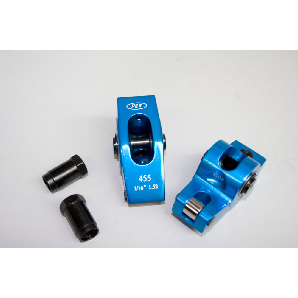 PRW Rocker Arm Kit 0345501; Pro-Series 1.52 7/16 in. 6061 Billet Aluminum Roller for 1958 to 1981 Pontiac 287 to 455 