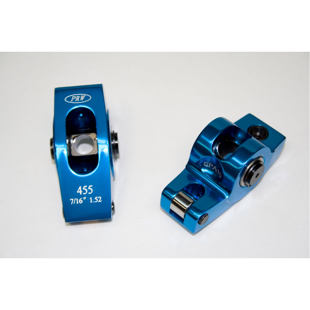 PRW Rocker Arm Kit 0345501; Pro-Series 1.52 7/16 in. 6061 Billet Aluminum Roller for 1958 to 1981 Pontiac 287 to 455 