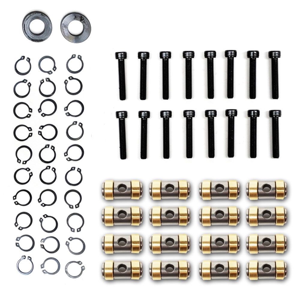 PRW Rocker Arm Pivot Bearing Kit 1213642; Fulcrum Upgrade Silicon Bronze Solid Bushing for GM LS1, LS2, LS3, LS6, LS7 