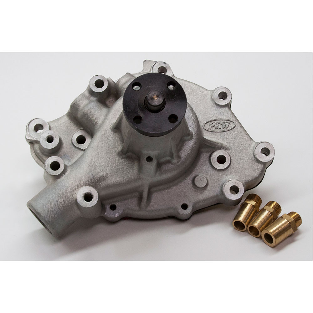 Photo for PRW Water Pump 1428900; Quotient PQx High Volume Natural Aluminum Mechanical for 1965 to 1969 Ford 289 to 351W