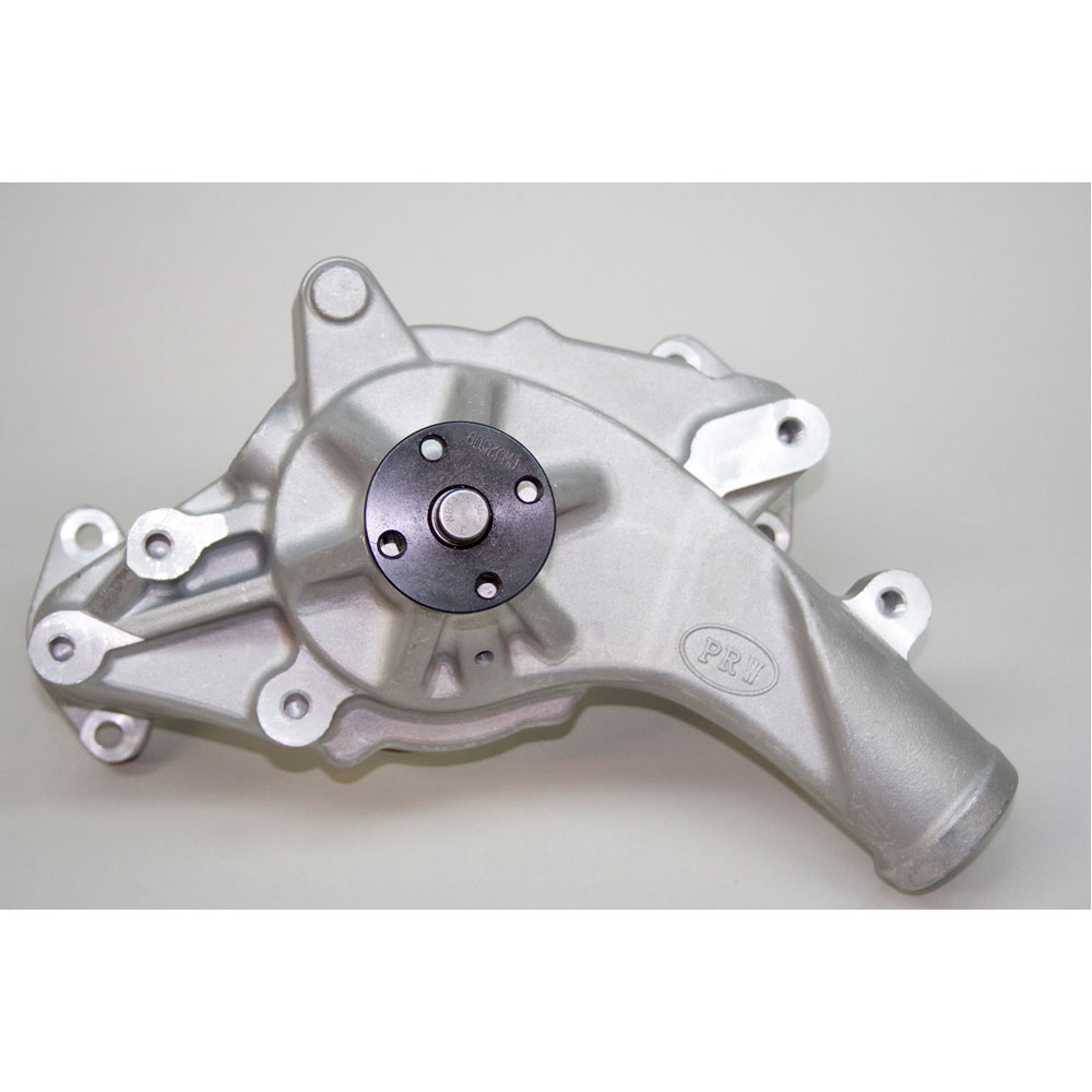 PRW Mechanical Water Pump 1439000; Quotient PQx High Volume Polished Aluminum Mechanical for 1965 to 1976 Ford 352 to 428 FE 
