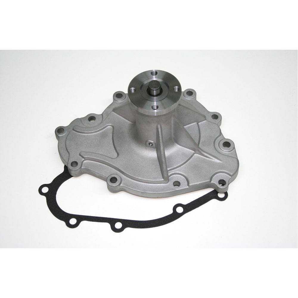 PRW Mechanical Water Pump 1445500; Quotient PQx High Volume Natural Aluminum Mechanical for 1969 to 1979 Pontiac 265 to 455 