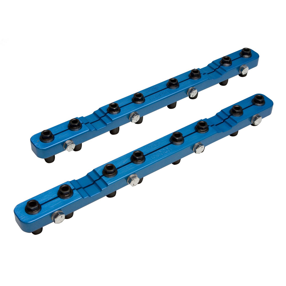 PRW Rocker Arm Stud Girdle 1535001; Spring Loaded Natural Billet Aluminum for 1955 to 2000 Chevy 262 to 400 