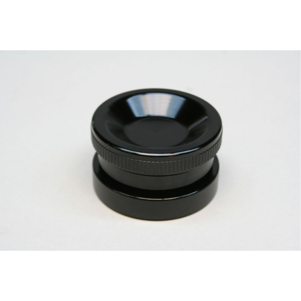 PRW Oil Filler Cap 4120457; Billet Oil Cap Black Anodized Aluminum 