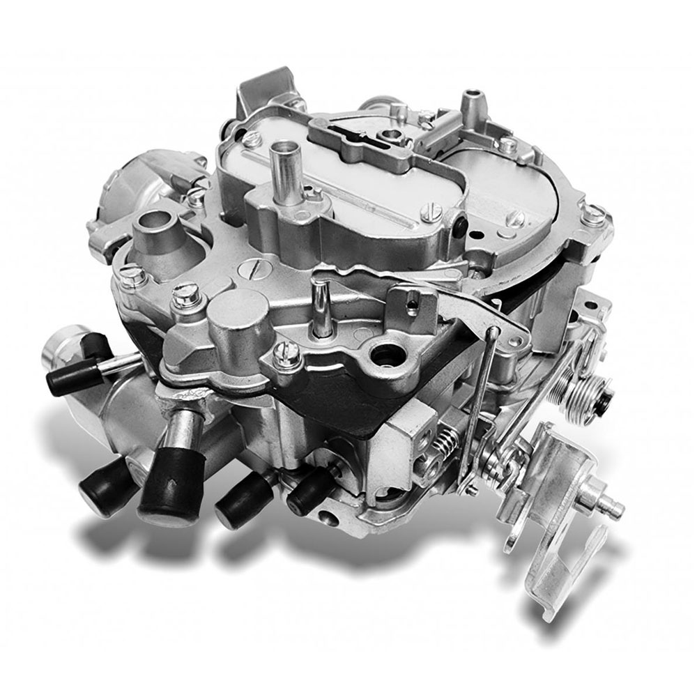 PRW Carburetor 4245431; Quadrajet C Linkage 800 CFM 4-Barrel Electric Choke for 1975 and Up GM 350 to 455 