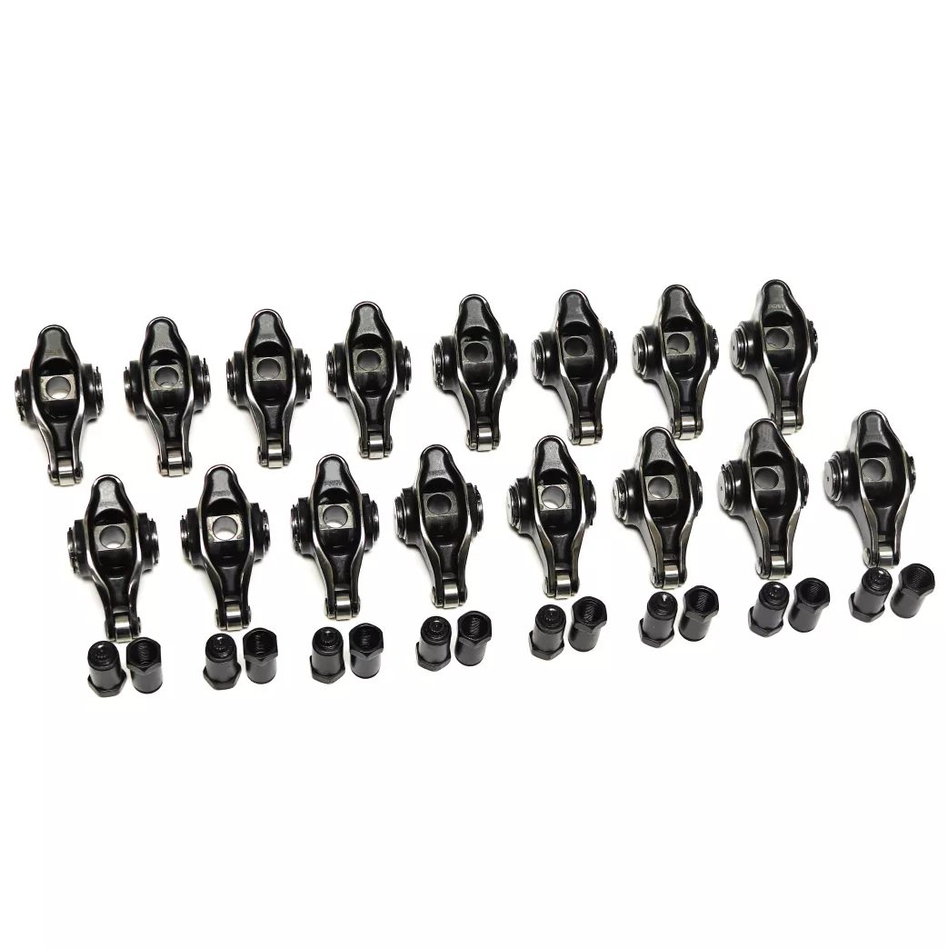 PRW Rocker Arm Kit 62350316; Elite Series 1.6 3/8 in. Stainless Steel Full Roller for 1955 to 1986 Chevy 262 to 400 