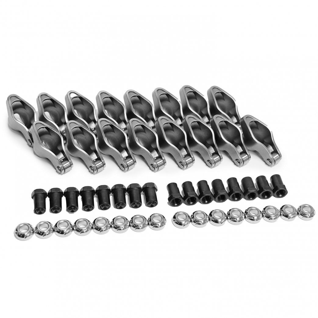 PRW Rocker Arm Kit 68350715; Sportsman Series 1.5 7/16 in. Steel Roller Tip for 1955 to 1986 Chevy 262 to 400 