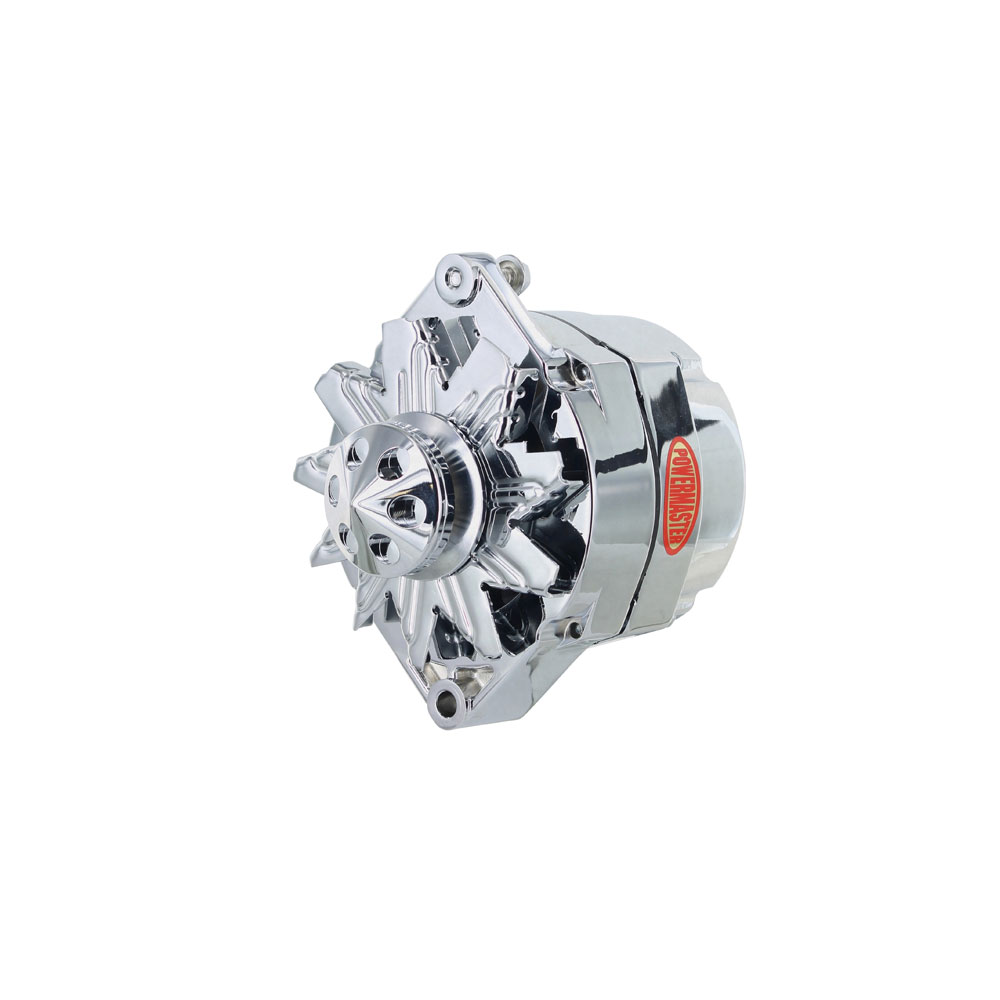 Photo for Powermaster Motorsports Alternator 17294-367; 100 Amp Chrome 12SI for GM