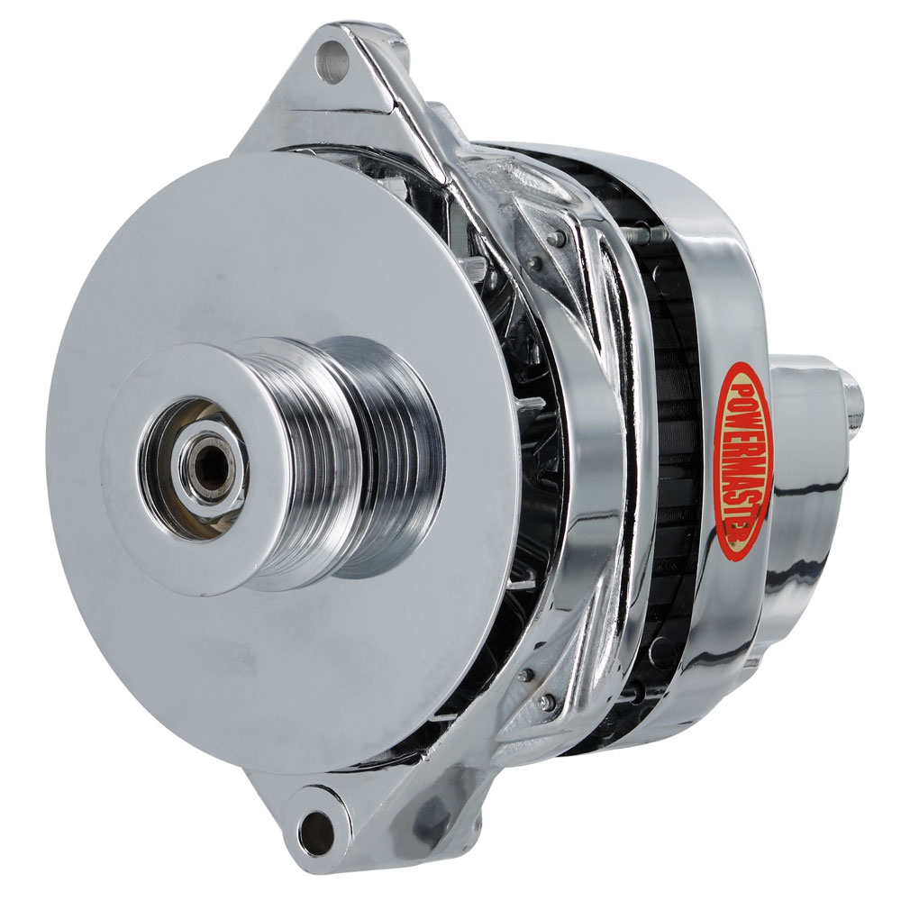 Photo for Powermaster Motorsports Alternator 17805; 140 Amp Chrome CS144