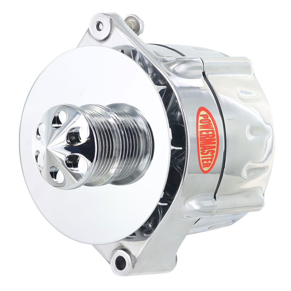 Photo for Powermaster Motorsports Alternator 27296; Smooth Look 100 Amp Polished 12SI