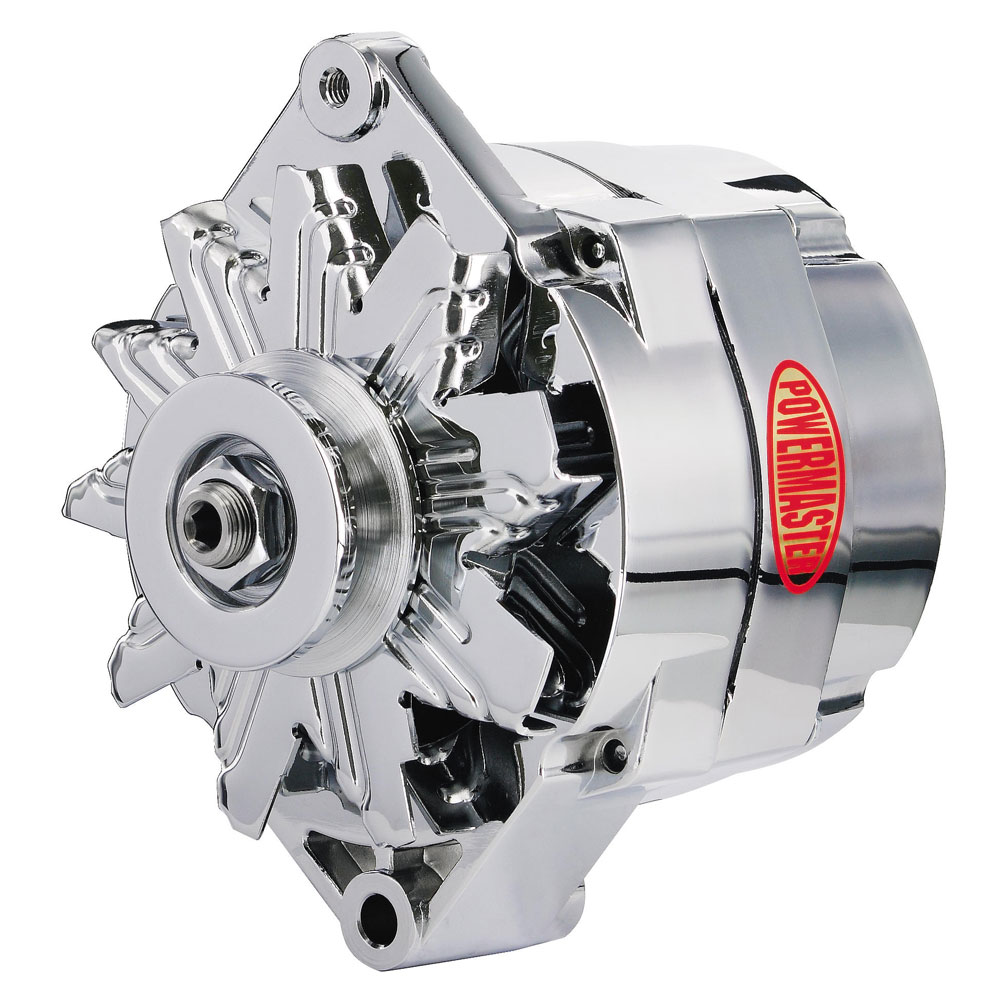 Powermaster Alternator 37293; OE Style 150 Amp Chrome 12SI Internal for GM 