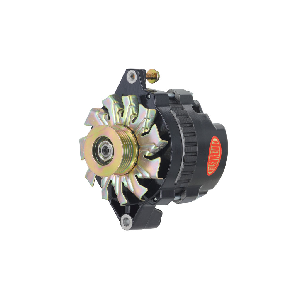 Photo for Powermaster Motorsports Alternator 57402; 140 Amp Black Powdercoat CS130 