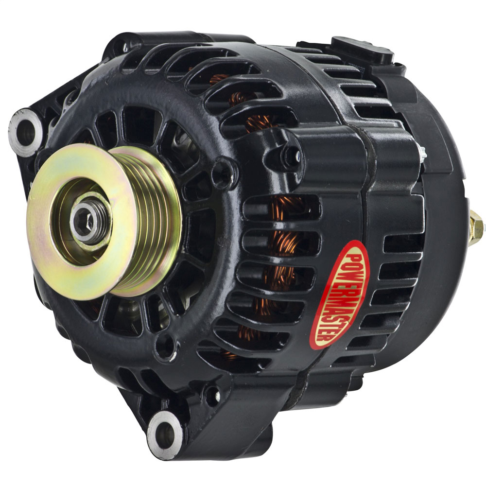 Photo for Powermaster Motorsports Alternator 58247; 165 Amp Black Powdercoat AD230 for GM