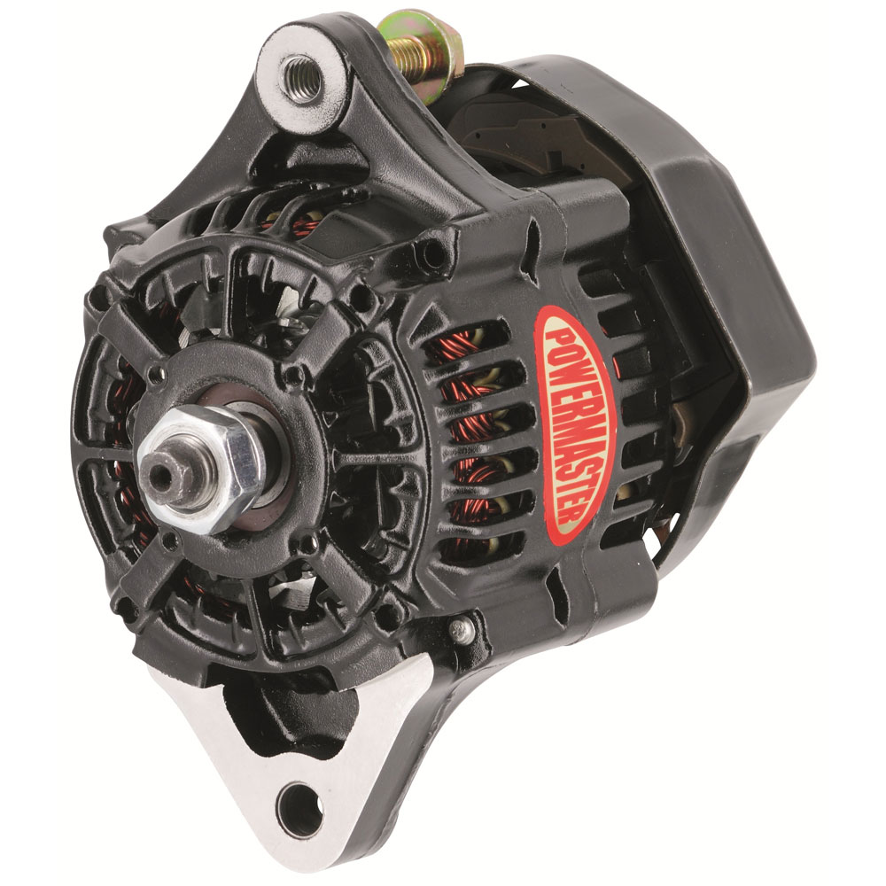 Photo for Powermaster Motorsports Alternator 8182; 75 Amp Black Powdercoat Denso Internal