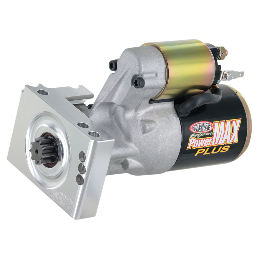 Powermaster Starter 9012; PowerMax Plus Natural 168 Tooth 1.90 HP Mini Hitachi Staggered for Chevy 262 to 400, 396 to 454 