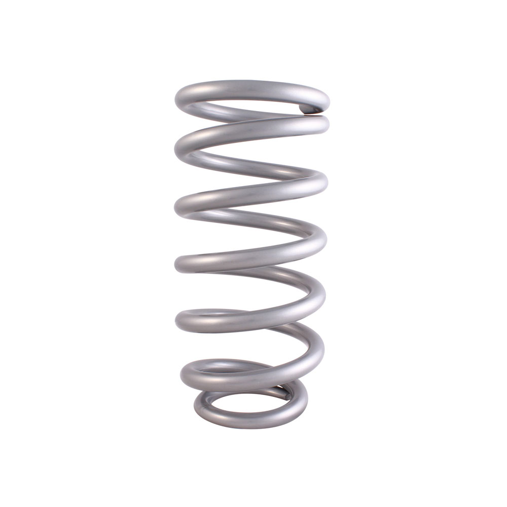 Photo for QA1 Coil Spring 10HTSP400; High Travel Pigtail 400 lbs/in. Linear 10.000 in. 3.570 in. Silver Powdercoat Chrome Silicon