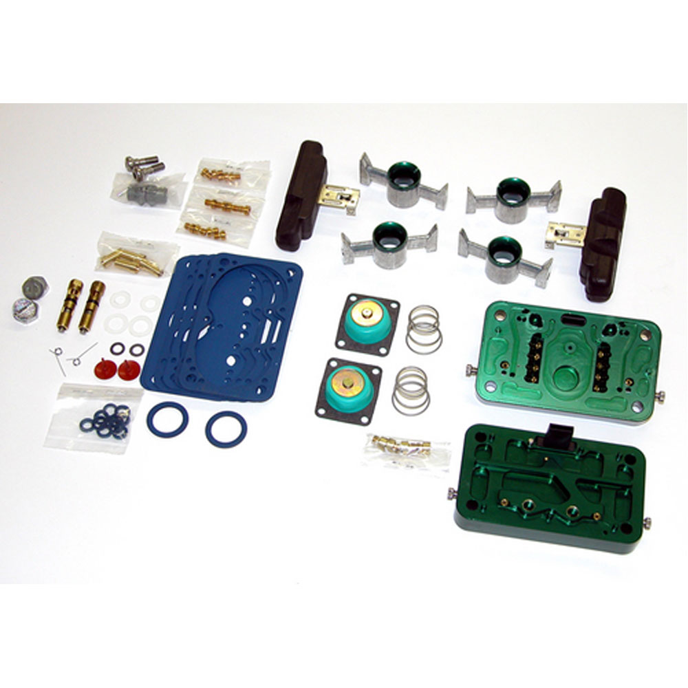 Photo for Quick Fuel Technology Carburetor Metering Block Conversion Kit 34-45E85QFT; E85 Billet Aluminum